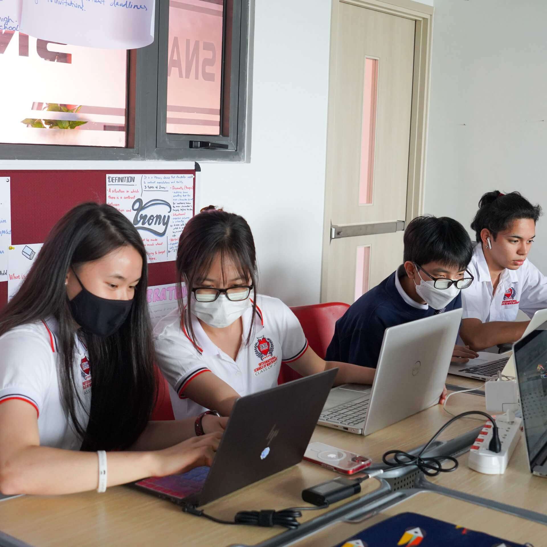 Collaborative learning in the classroom in SNA